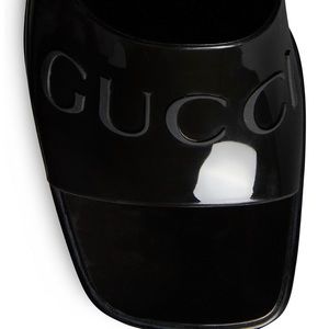 Women’s Gucci rubber slide sandals